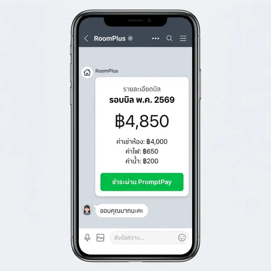 RoomPlus LINE Chat Interface